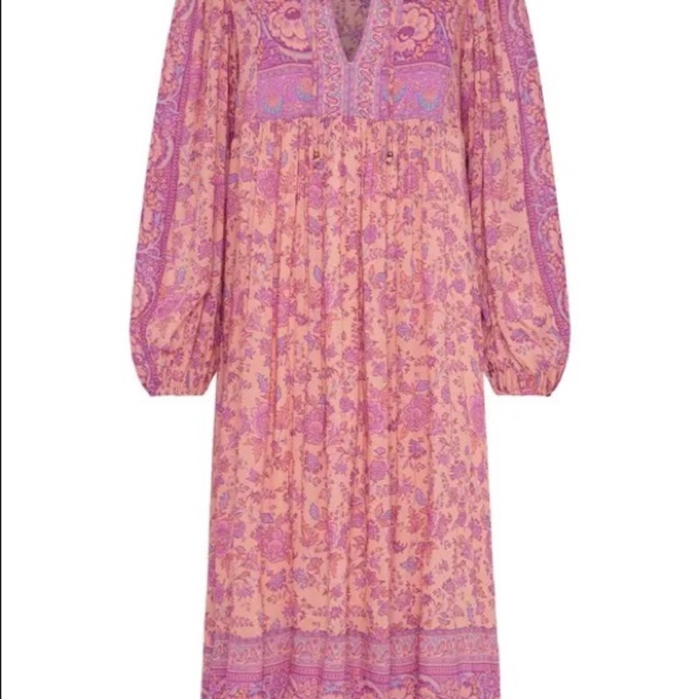 Spell Folk Song Boho Dress in Blossom - Picture 4 of 12